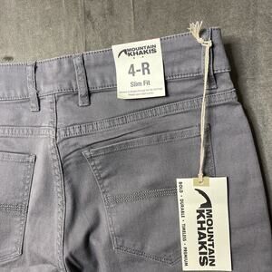 Mountain Khakis Women's‎ Sz 4R Low Rise Slim Fit Grey NWT